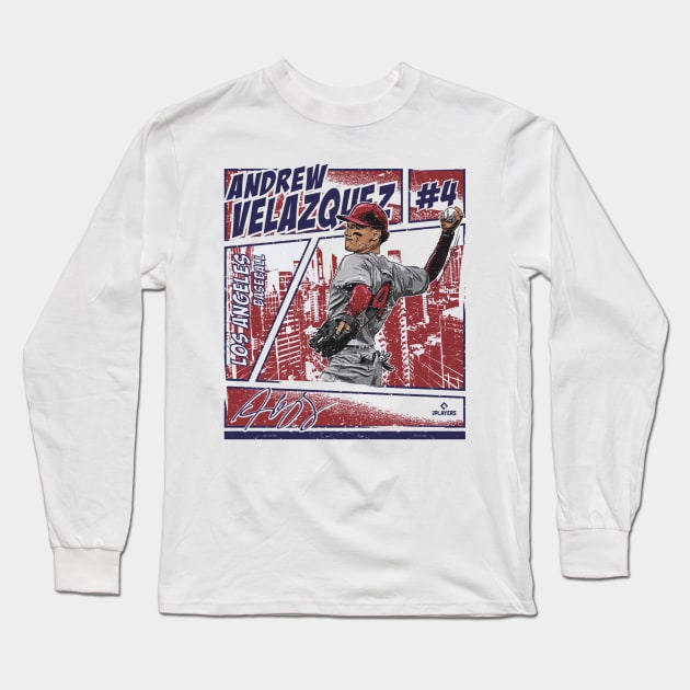 Andrew Velazquez Los Angeles A Comic Long Sleeve T-Shirt by ganisfarhan